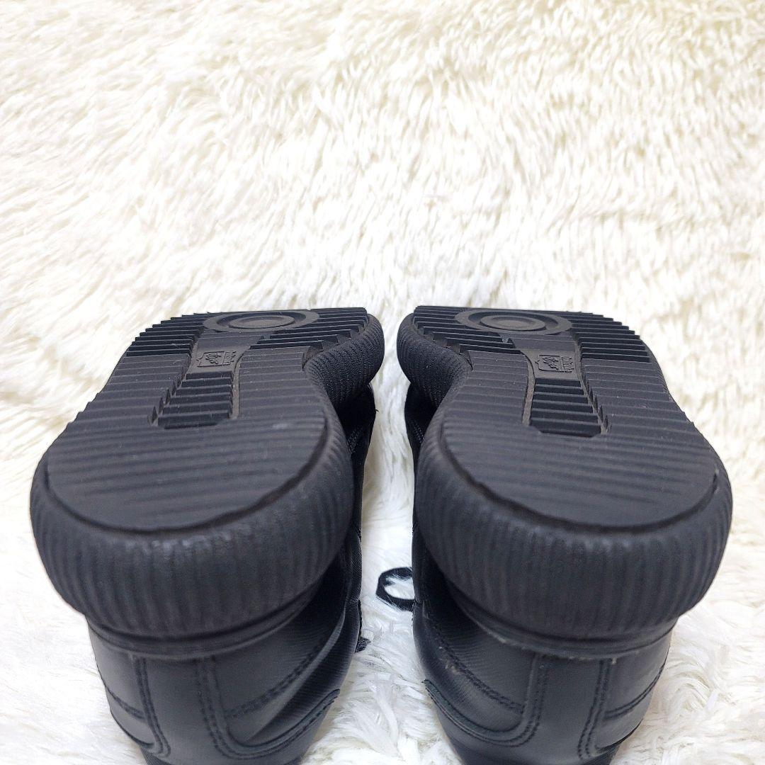 極美品❤️オニツカタイガー デレシティ オールブラック レザー 厚底 24