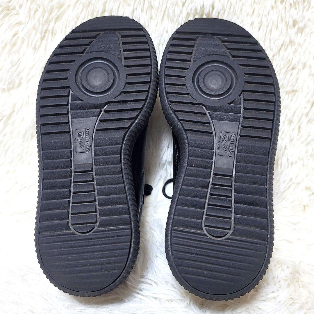 極美品❤️オニツカタイガー デレシティ オールブラック レザー 厚底 24