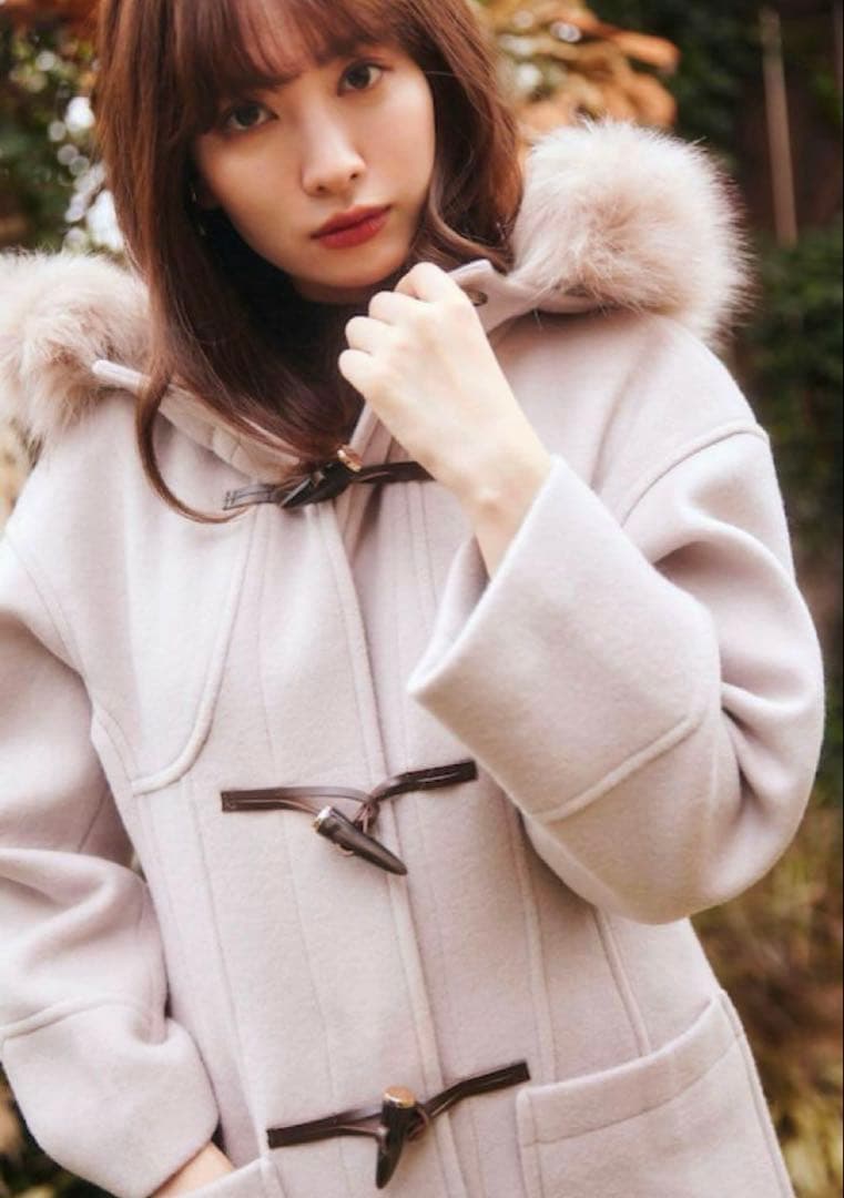 【美品】Herlipto Faux Fur Hoodie Duffle Coat