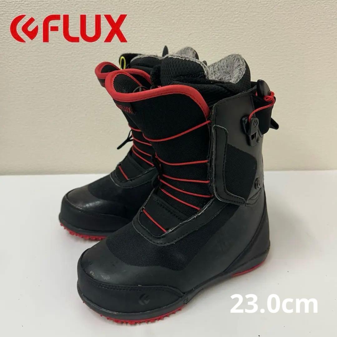 FLUX スノーボードブーツ 女性用 ブラック/レッド 23.0cm