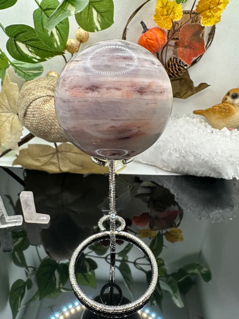 ピンクアゲートスフィアNo.392