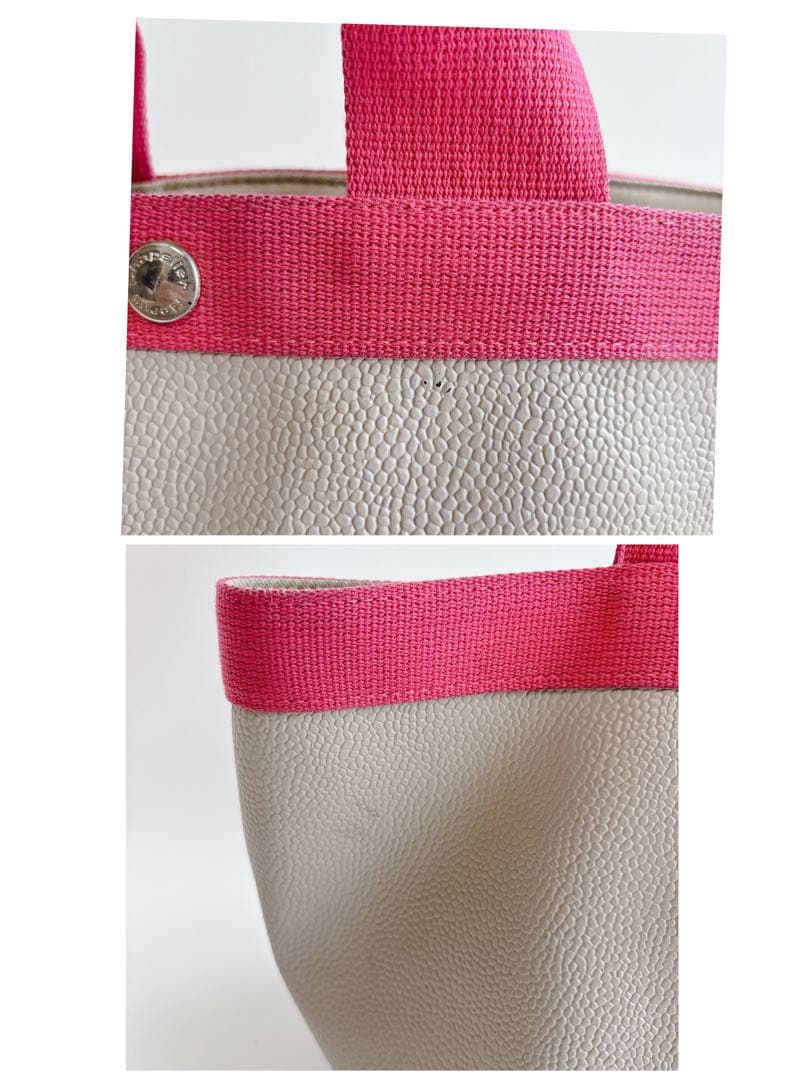 美品✨エルベシャプリエ リュクス舟型トートバッグ　707GP