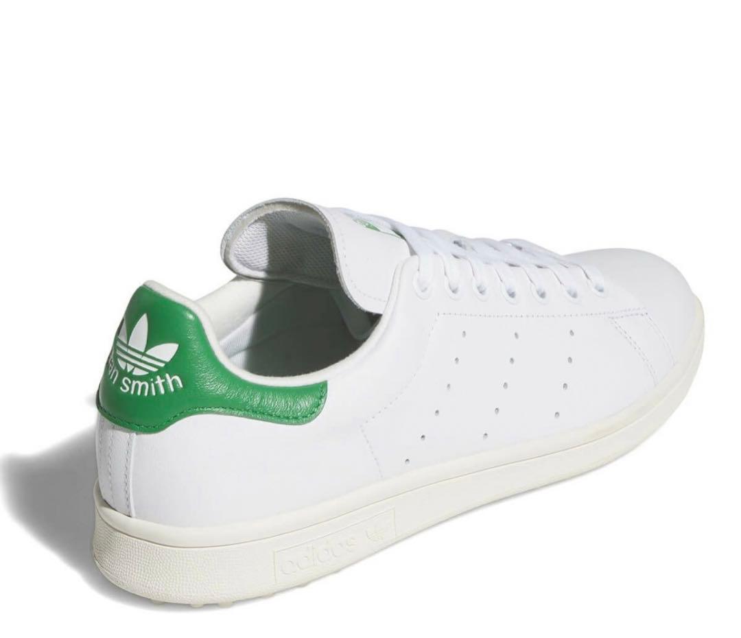 新品2025年アディダスゴルフスタンスミスNNO27スパイクレス紐緑22cm