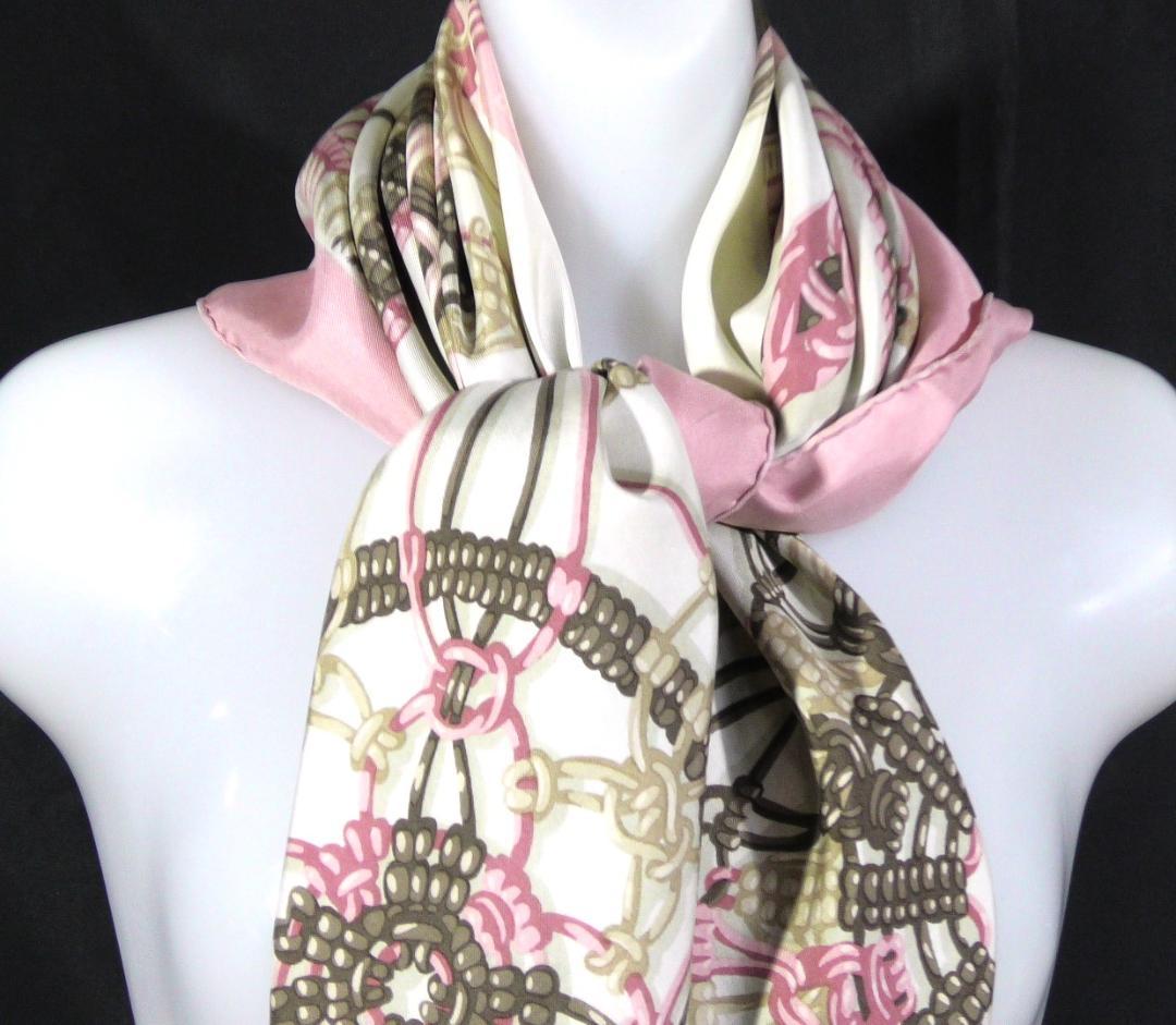 HERMES エルメス　大判スカーフ　カレ90　 D454