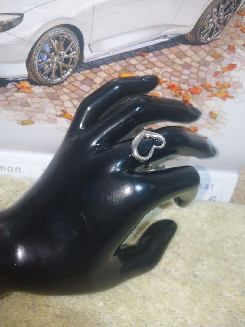 ティファニー　エルサペレッティ　オープンハートリング SV925　12号