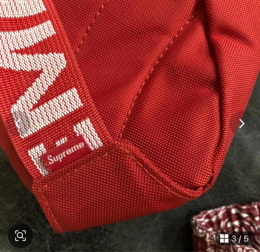 Supreme レッド ボディバッグ　こちら値下げ不可