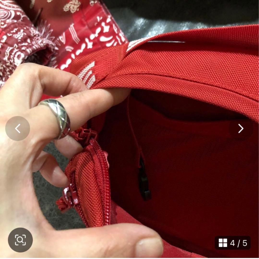 Supreme レッド ボディバッグ　こちら値下げ不可