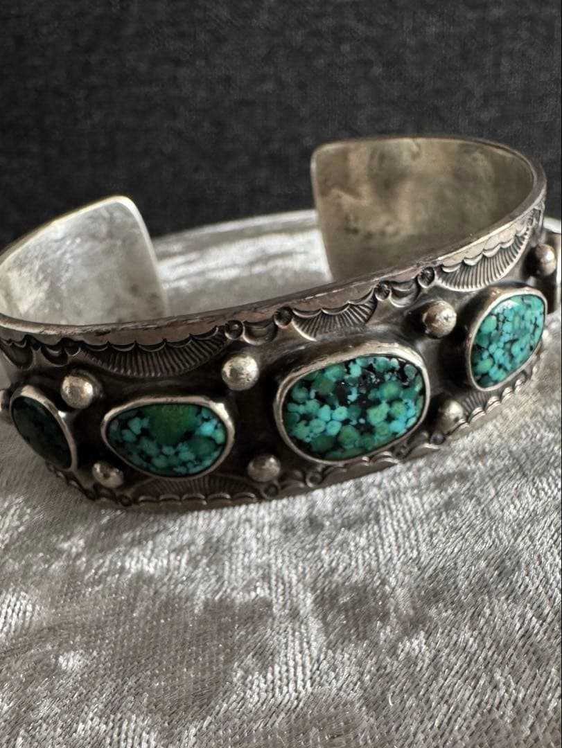 HOZHO ターコイズ シルバー バングル