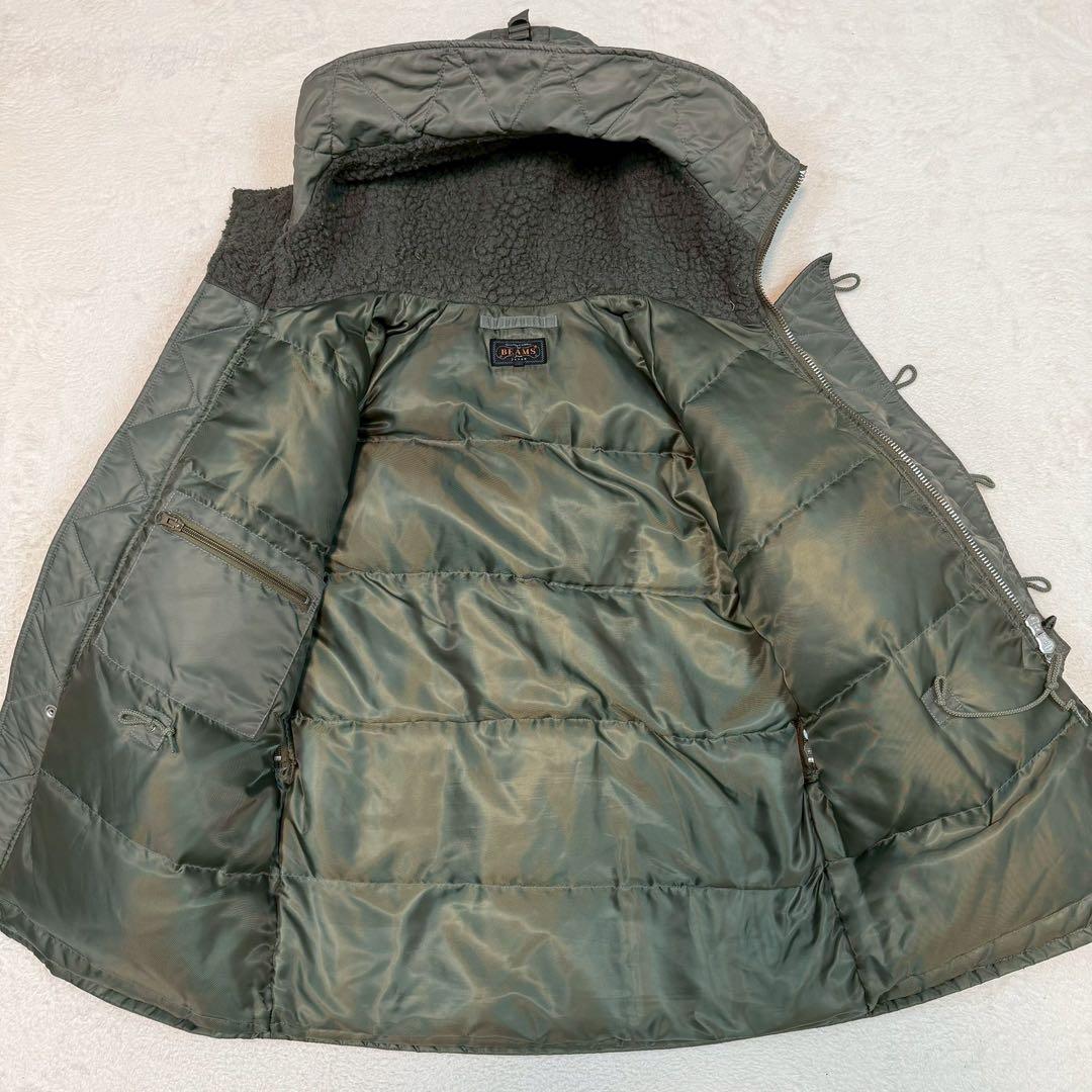 BEAMS+ N-3B フライトジャケット ダウンジャケット カーキ