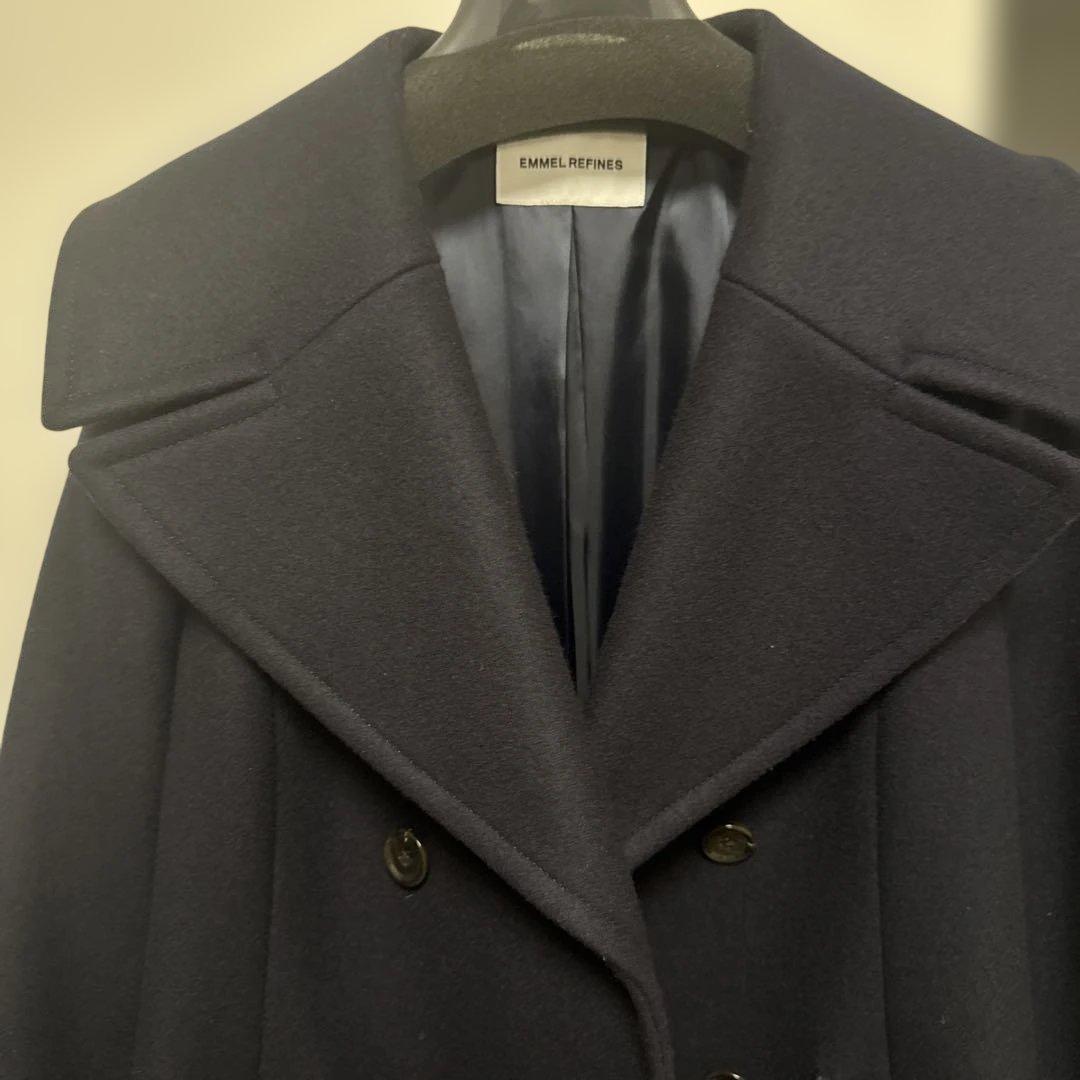 【美品】定価42900円◎EM ダブルボタン ロングコートM
