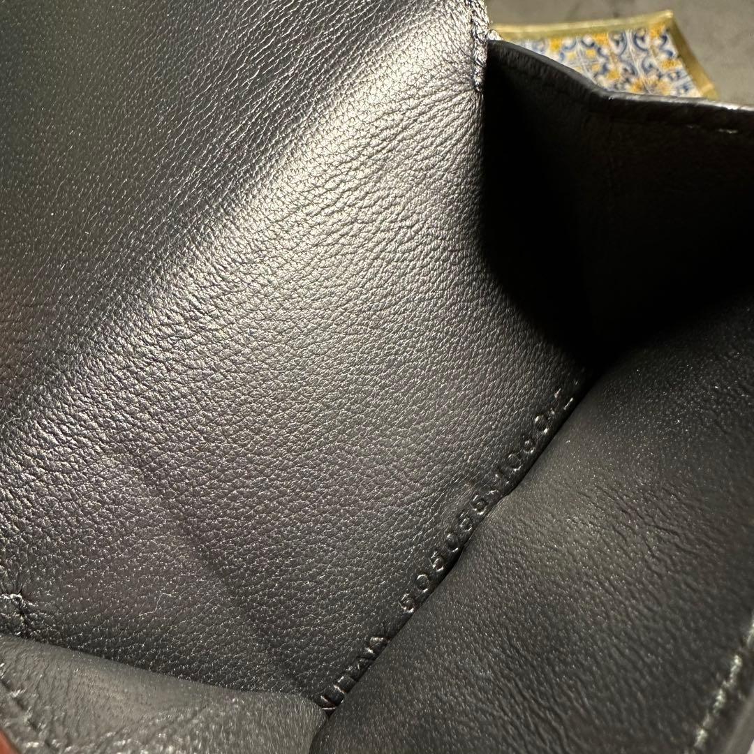 超美品 BALENCIAGA 三つ折り財布 ブラック