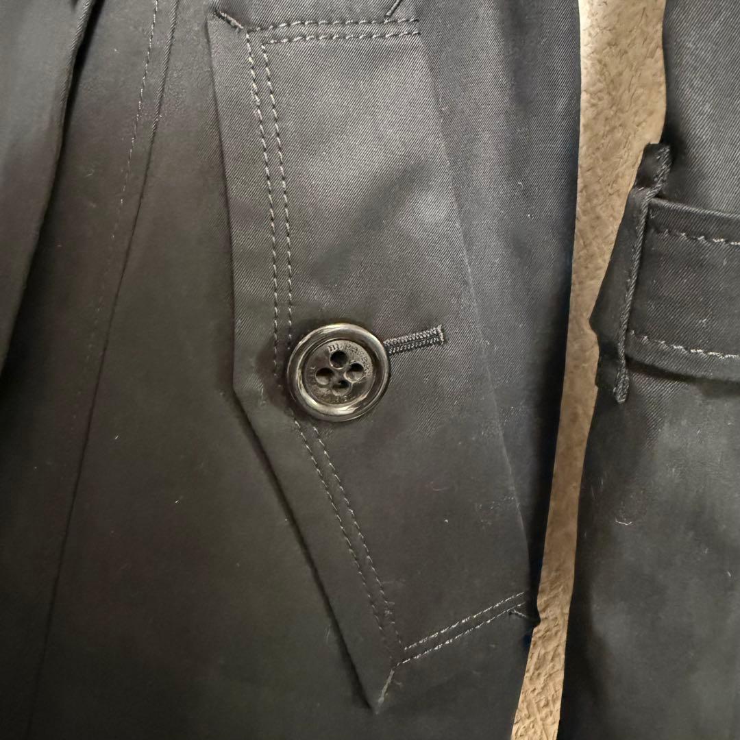 極美品✨️ BURBERRY トレンチコート 女優襟 黒 ベルト ダブルボタン