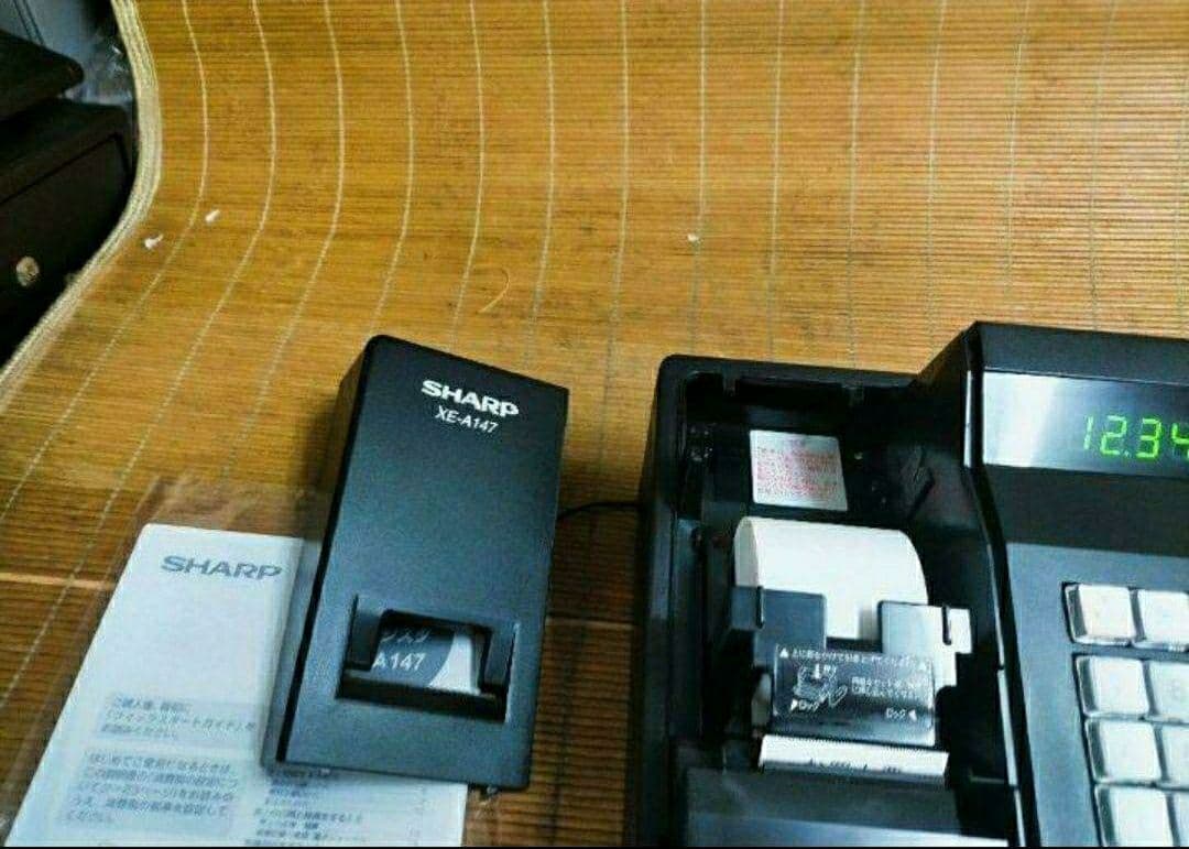 シャープレジスター　XE-A147　PC連携売上管理フル設定無料　030066
