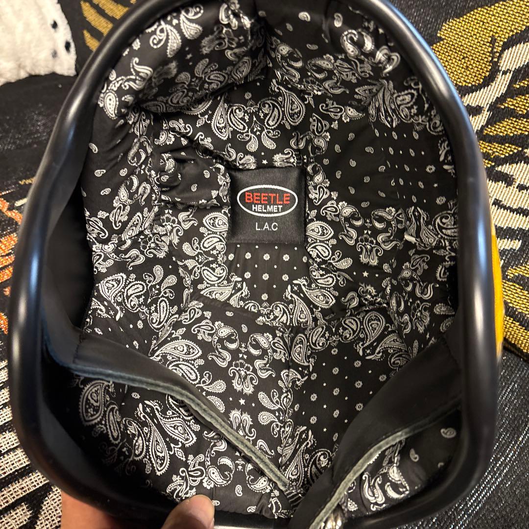 オーシャンビートルイエロー ジェットヘルメット