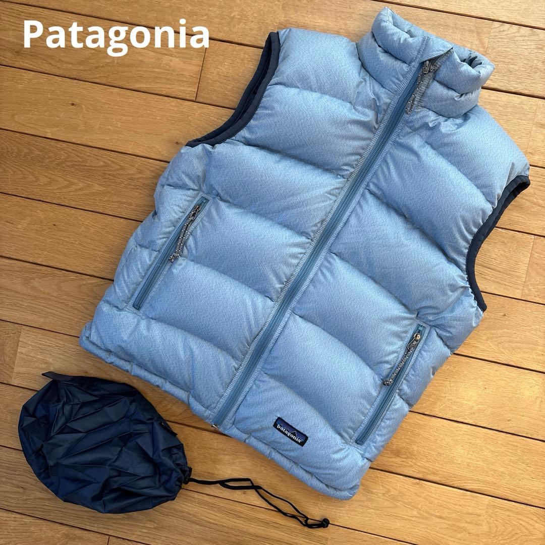 希少　Patagonia パタゴニア　ダウンベスト　ホワイトグース　F02 袋付