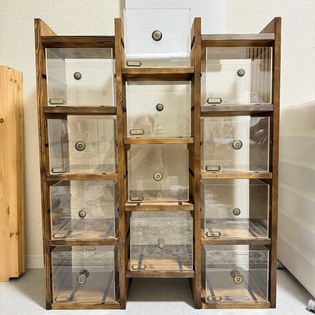 【確認用】 アクリルボックス ディスプレイ棚 オーダーメイド品 飾り棚