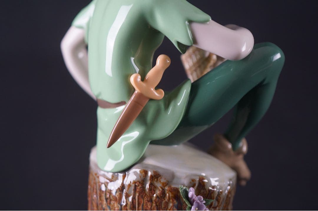 美品 リヤドロ Disney ディズニー ピーターパン 65周年 フィギュリン