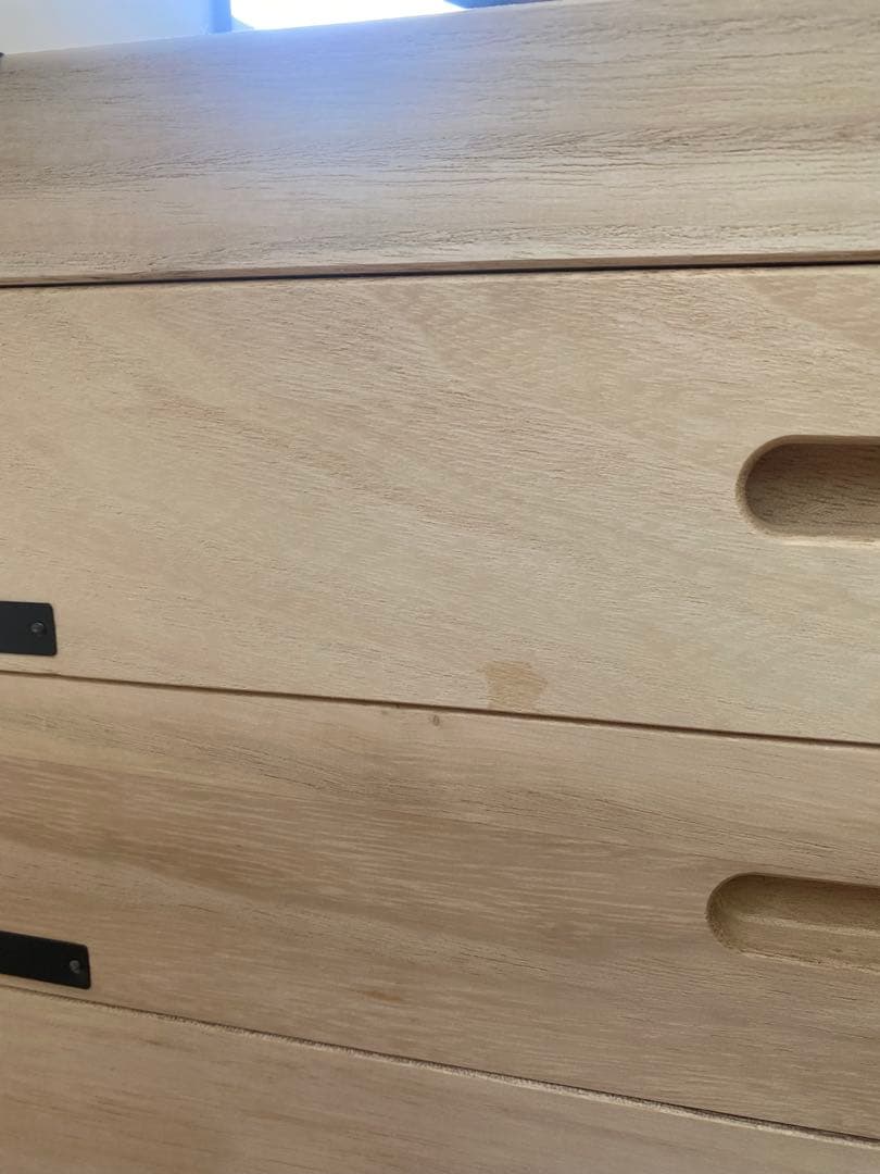 桐 衣装ケース 幅95cm 5段 日本製 隅金具 キャスター付　着物　収納