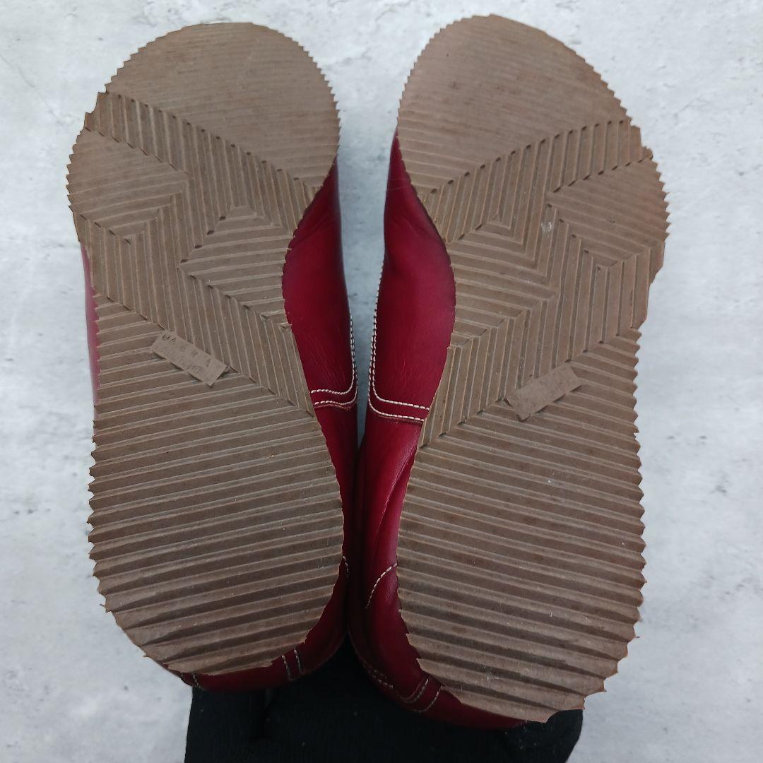 ✨美品✨ エルメス Hロゴ クイック レディース スニーカー レッド 36.5