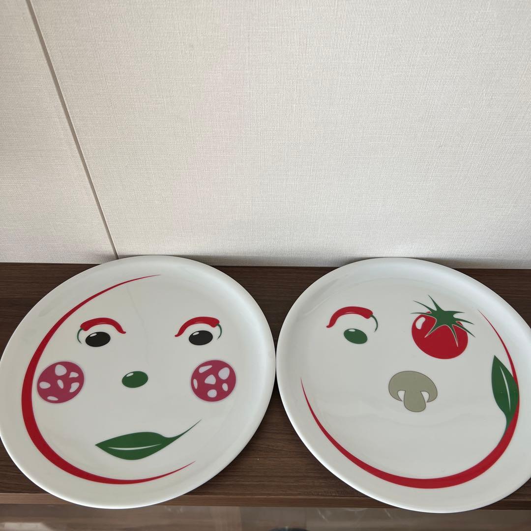 guzzini pizza絵大皿 ２枚セット