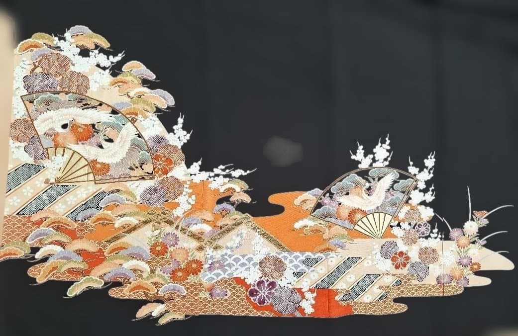 着物リメイクワンピース3614