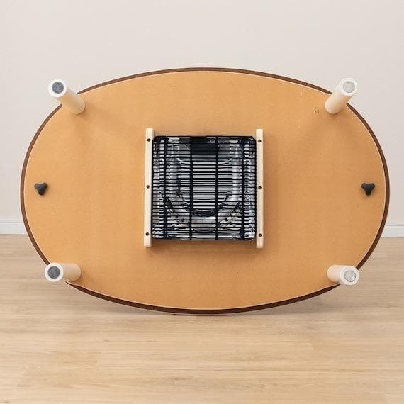 くるみ☺︎ ニトリ 楕円形リビングこたつ ホワイト GC03R 105WW