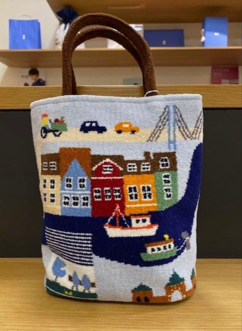 ファミリア　シェニール織　トートバッグ