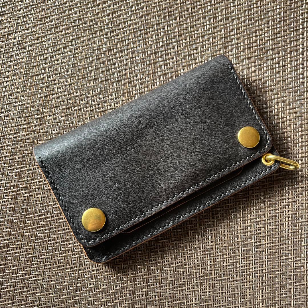 MARYAM ホースフロント ミドルトラッカーウォレット 茶芯