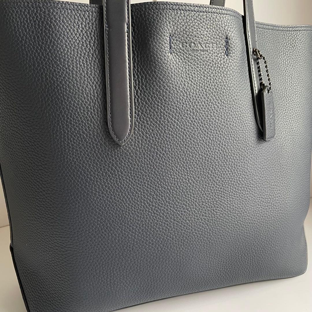 未使用品✨️ COACH ゴッサム　トートバッグ　ビジネス　レザー　ダークブルー