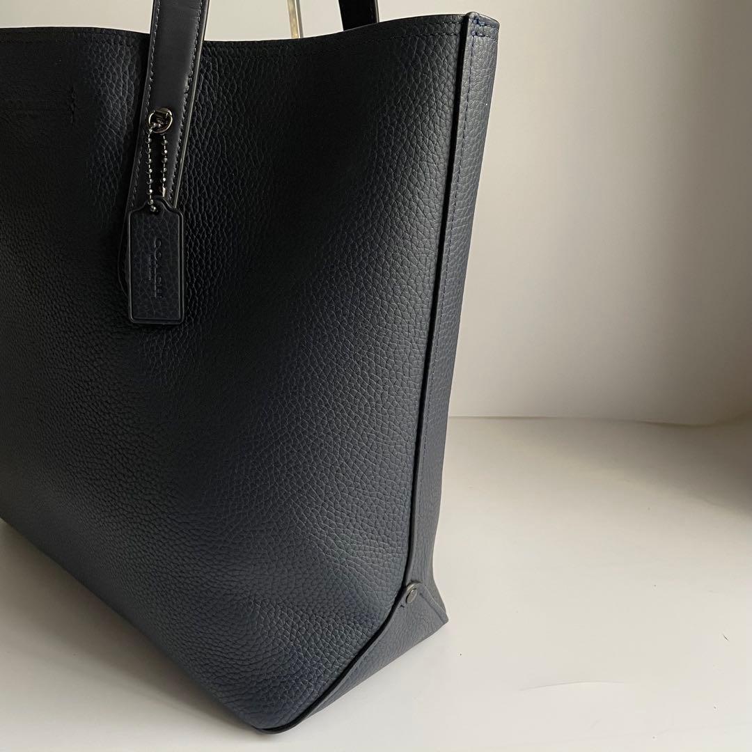 未使用品✨️ COACH ゴッサム　トートバッグ　ビジネス　レザー　ダークブルー