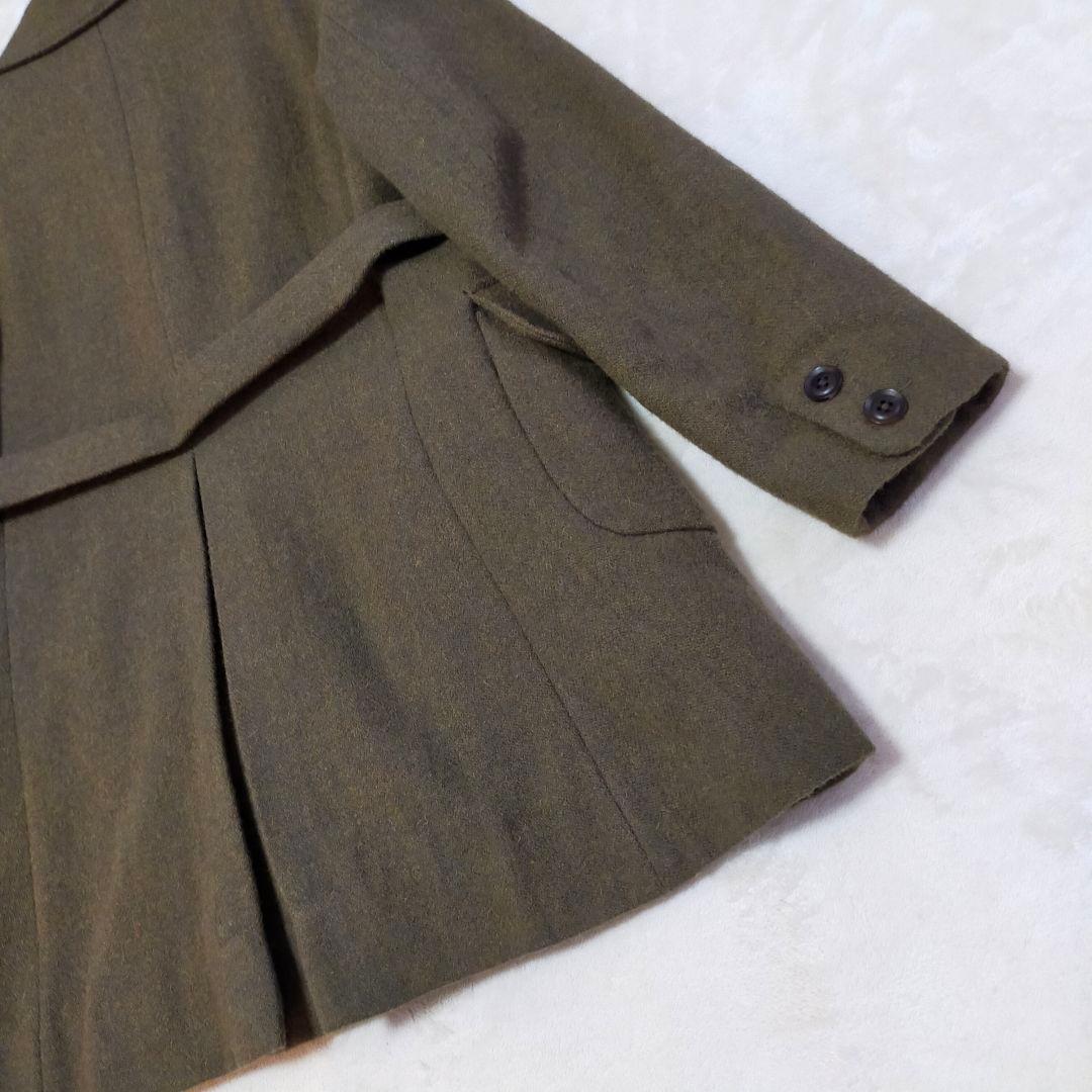 美品　umii908　英国製ツイード生地　2　チェスターコート　ウールジャケット