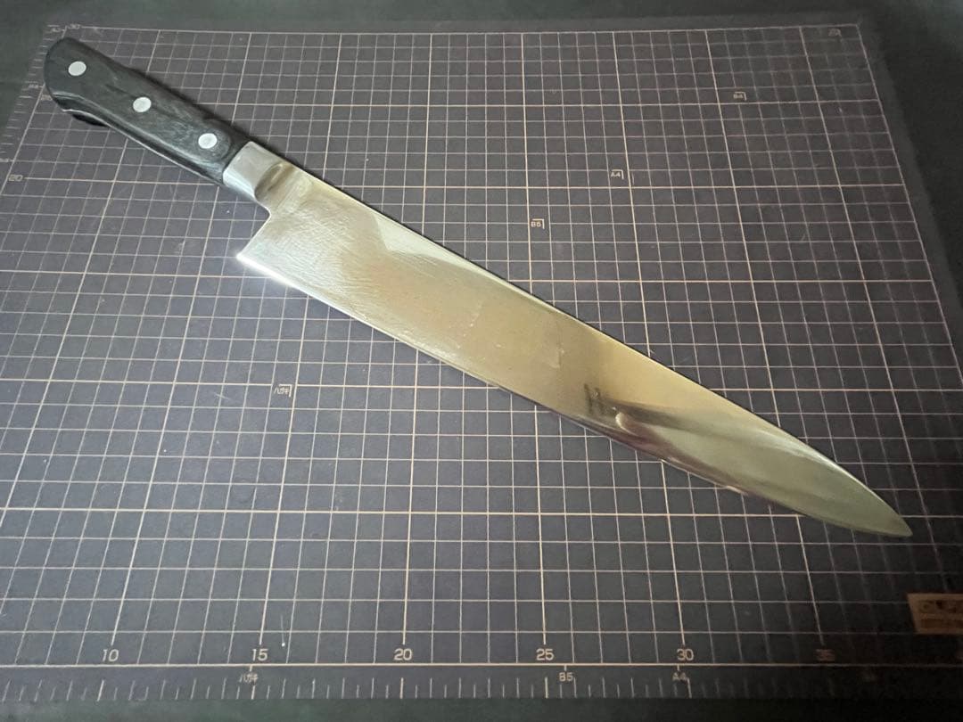 藤次郎 スウェーデン鋼 牛刀包丁 刃渡り約30cm 研ぎ済み 本職用 包丁