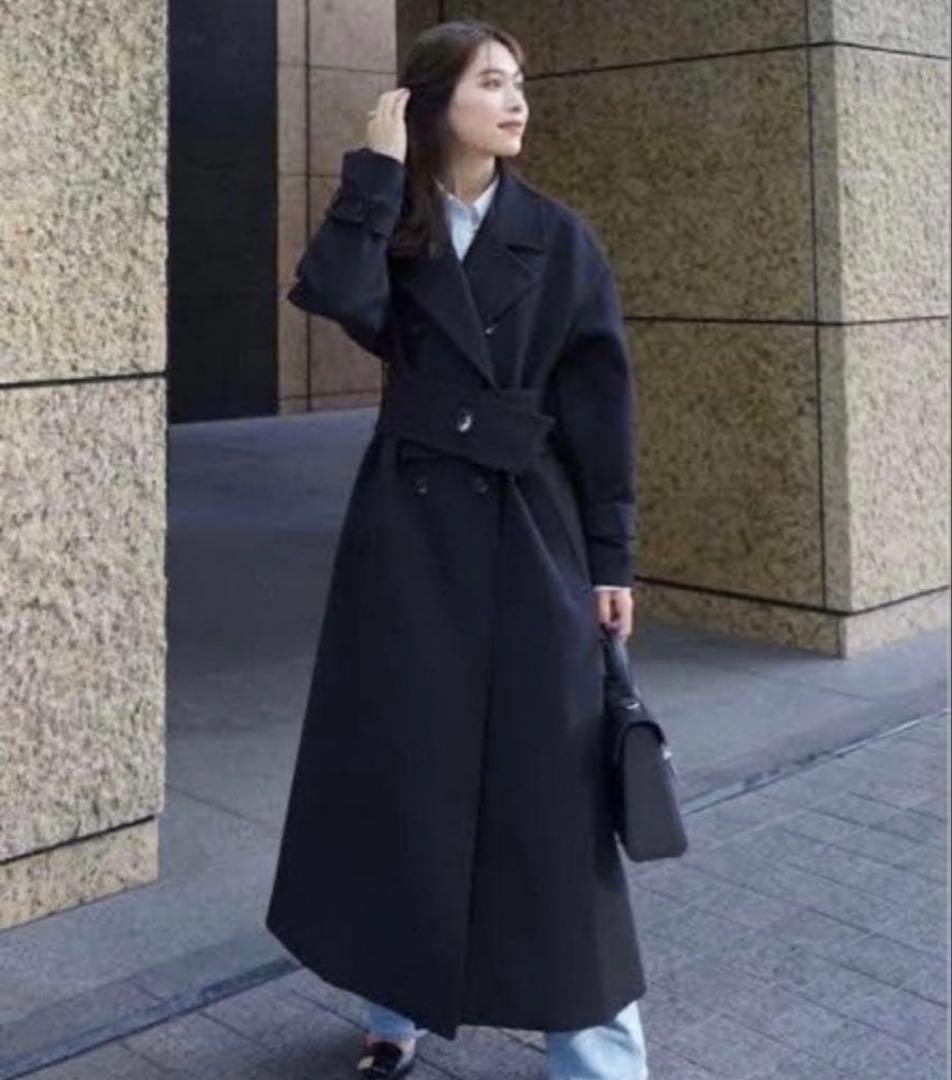 【美品！着用1回のみ】L'AUBE BLANC coat コート 黒