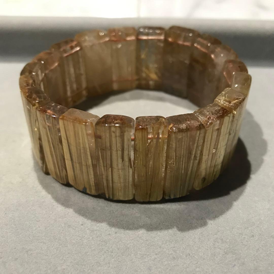 ⑦ルチルクォーツバングル(26mm級)