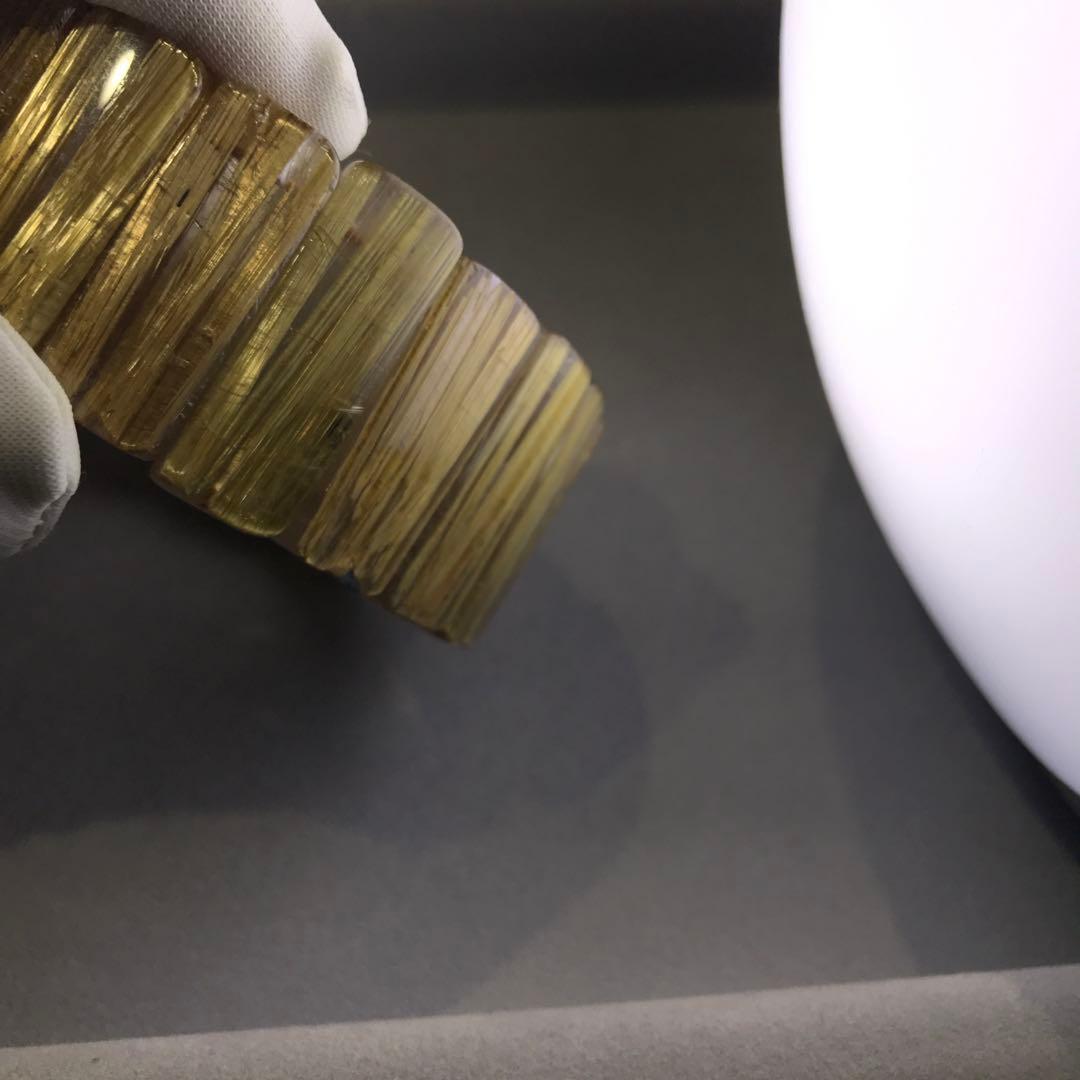 ⑦ルチルクォーツバングル(26mm級)