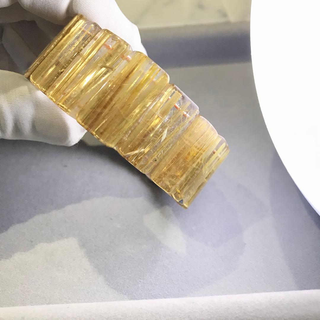 ⑦ルチルクォーツバングル(26mm級)