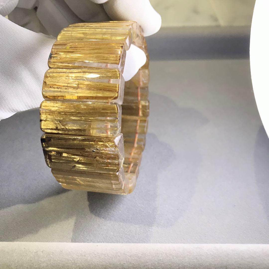 ⑦ルチルクォーツバングル(26mm級)