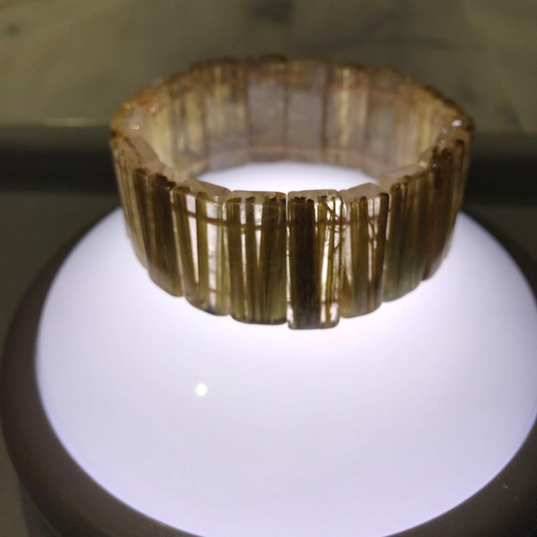 ⑦ルチルクォーツバングル(26mm級)