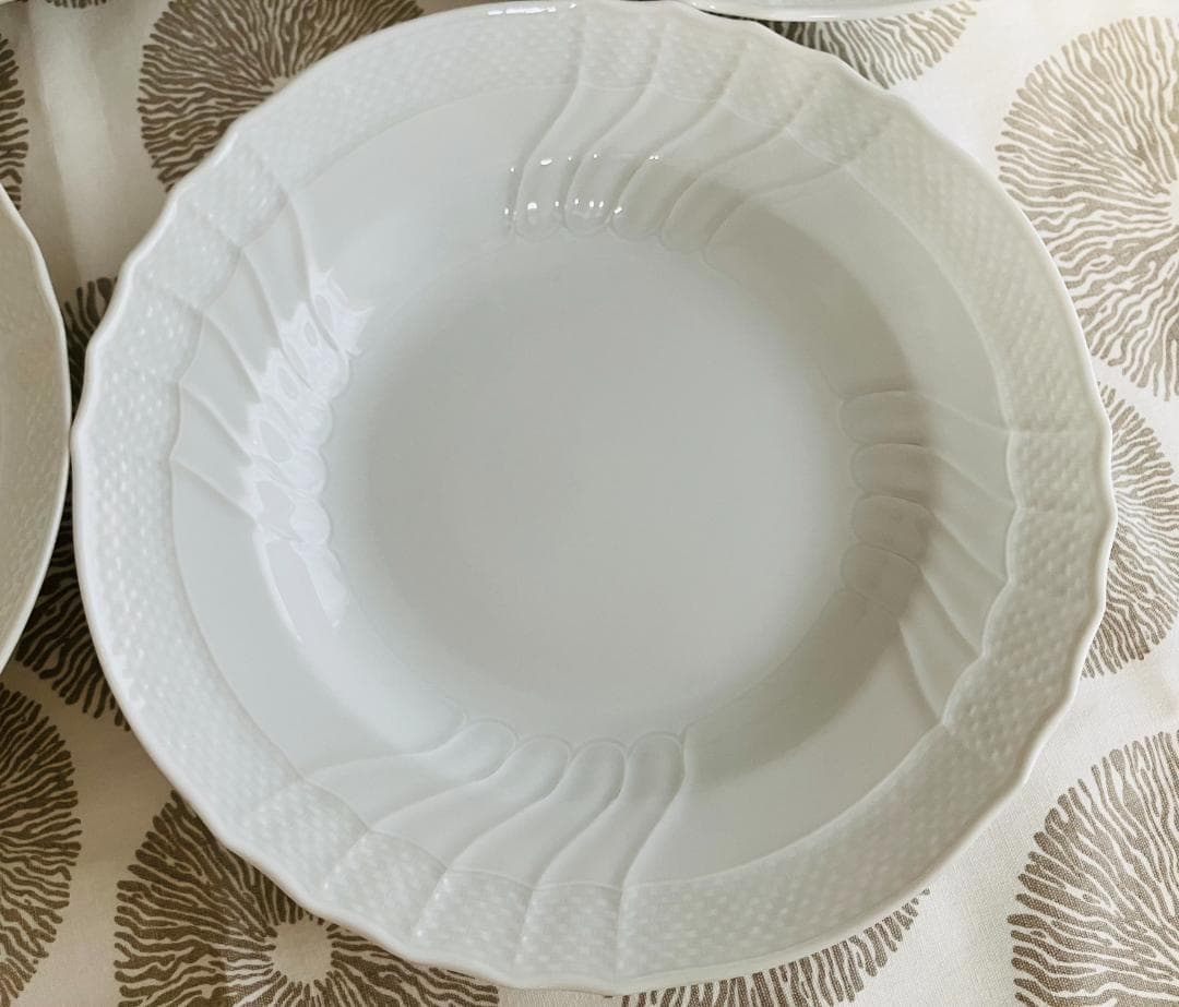 Y ジノリ ベッキオホワイトスープ皿 23.5cm4枚＆20cm2枚