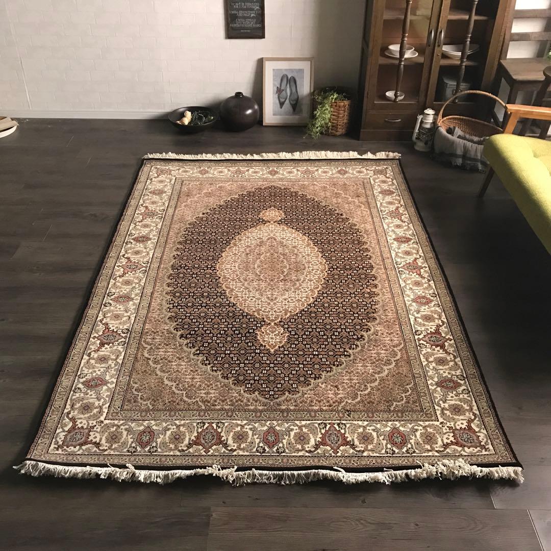 マヒ柄 希少品 ペルシャ絨毯柄 ラグ ラグマット 絨毯 153x222cm