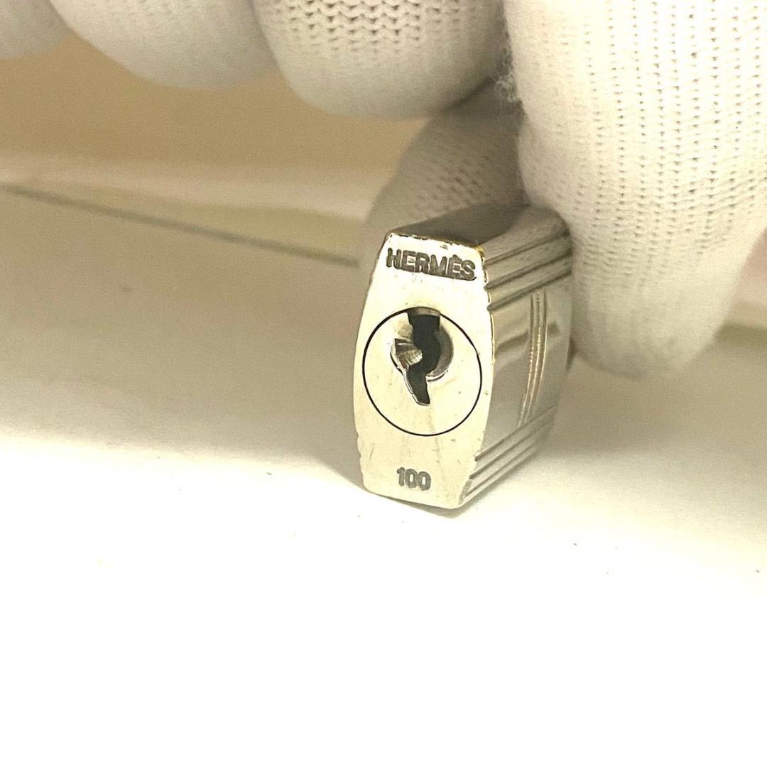 エルメス◎HERMES カデナ 南京錠 鍵 100シルバー バーキン ケーリー