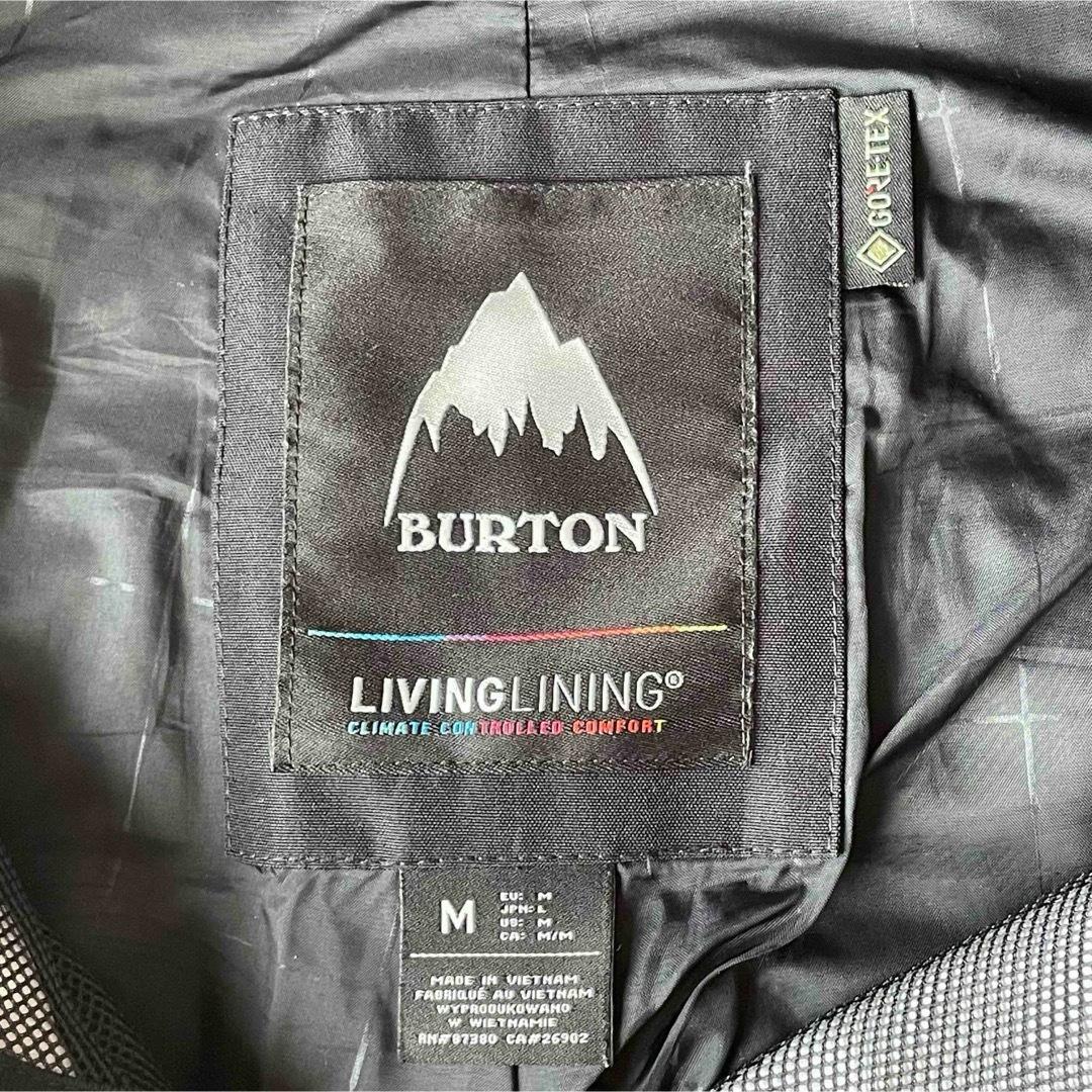 5468【美品】バートン　ビブパンツ ゴアテックス メンズ 近年モデル ブラック