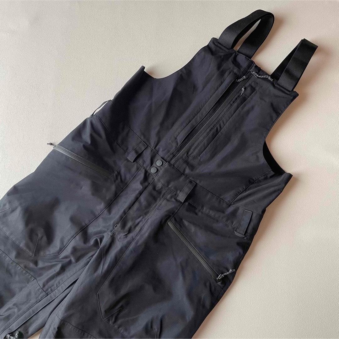 5468【美品】バートン　ビブパンツ ゴアテックス メンズ 近年モデル ブラック