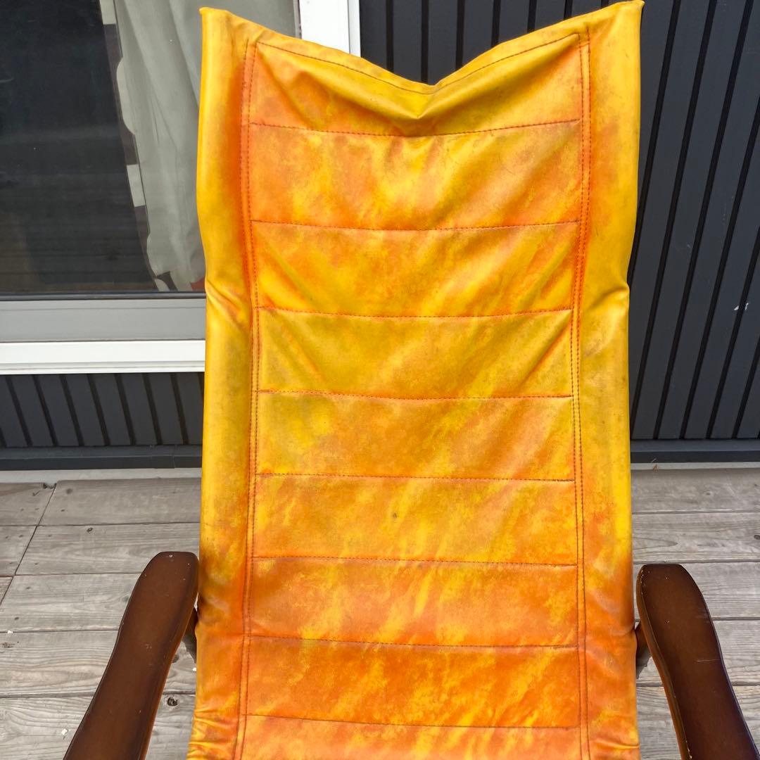 昭和レトロ 木製 ロッキングチェア アームチェア 古道具 古家具 ビンテージ