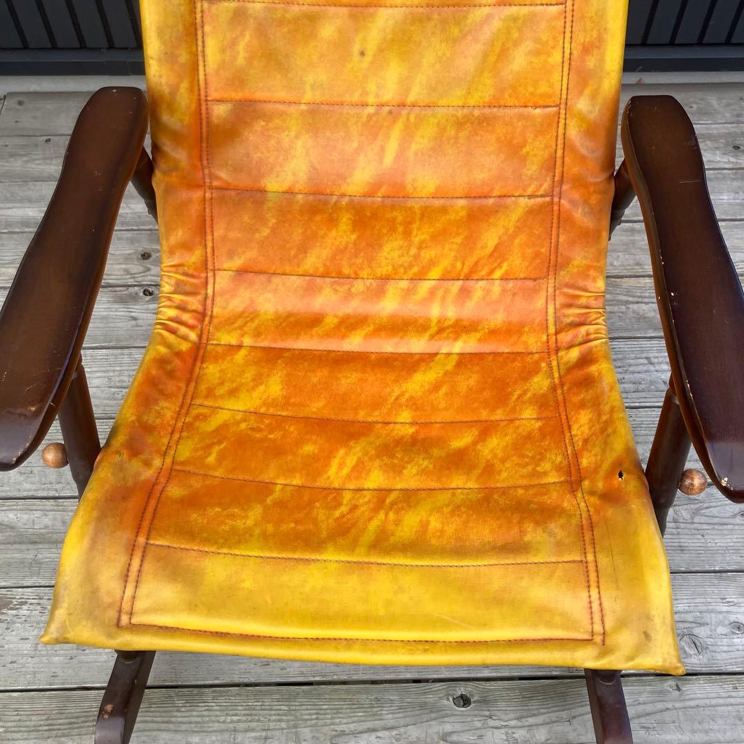 昭和レトロ 木製 ロッキングチェア アームチェア 古道具 古家具 ビンテージ
