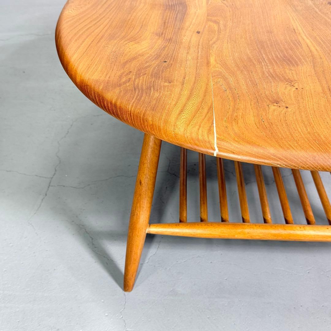 ERCOL(アーコール) ラウンドコーヒーテーブル (301) ビンテージ