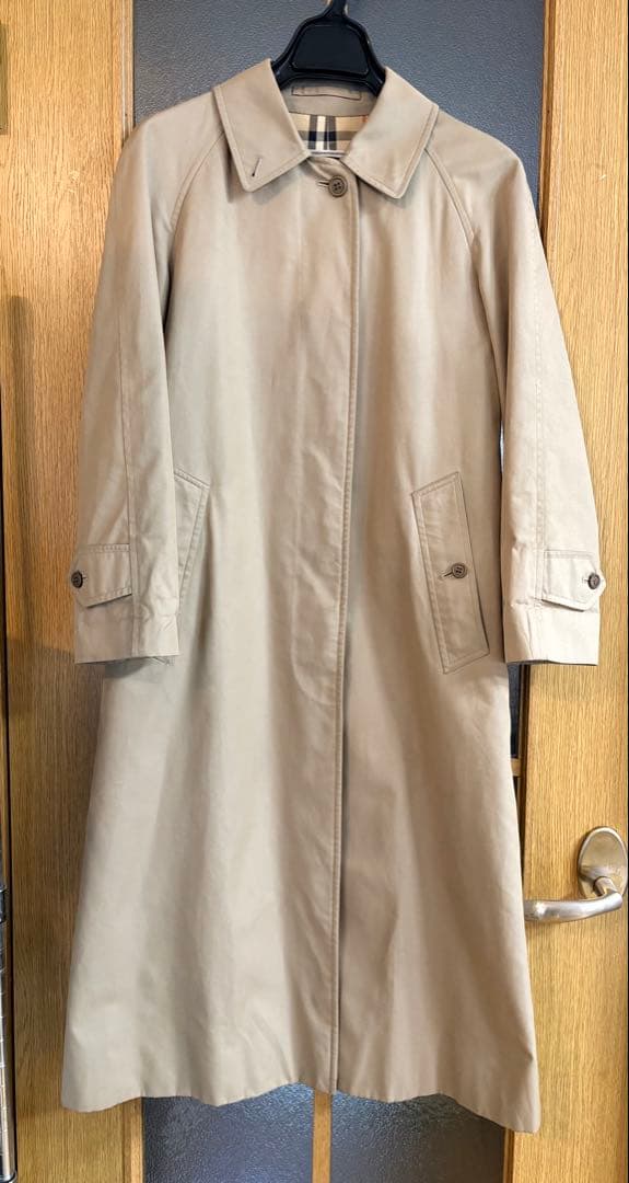 Burberry バーバリー ステンカラー トレンチコート カーキベージュ　S