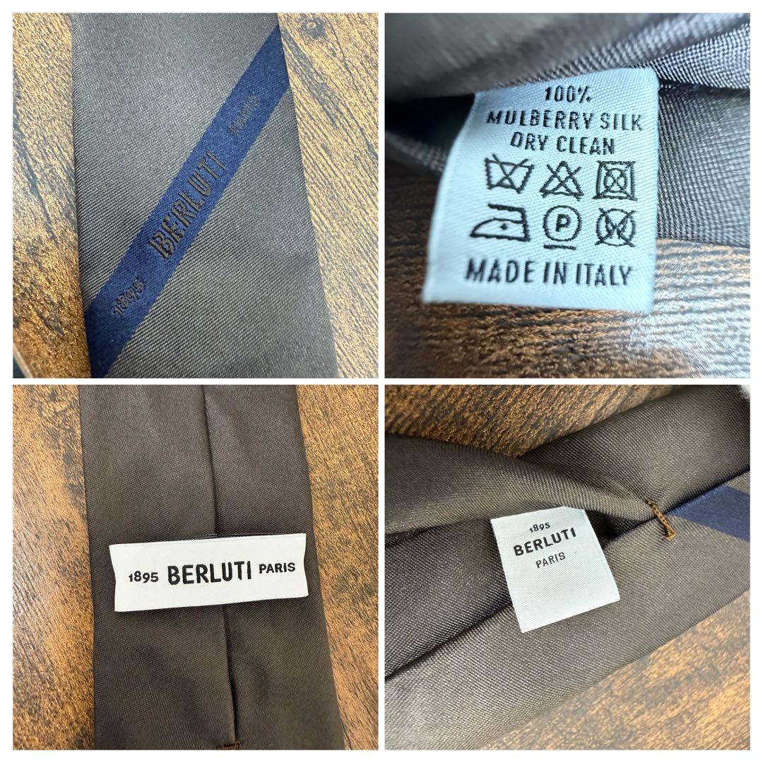 ベルルッティ ネクタイ Berluti マルベリーシルク メンズ ダークブラウン