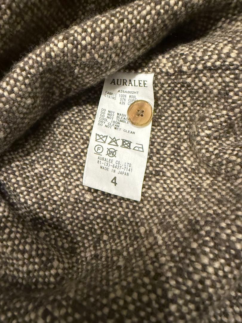 トップス AURALEE SPUN TWEED SHIRT BLOUSON 4