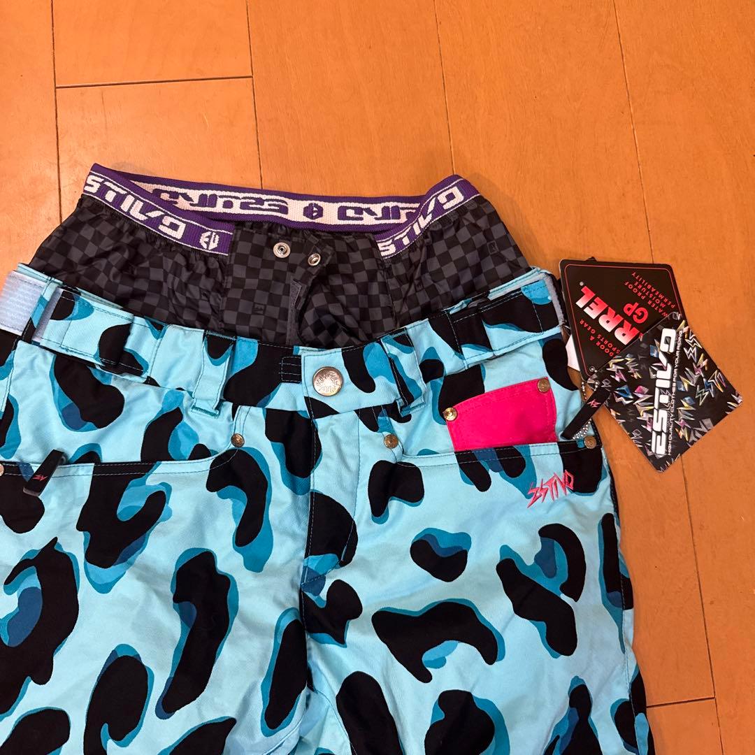 エスティボ　レオパード柄 スノーボードパンツ Sサイズ